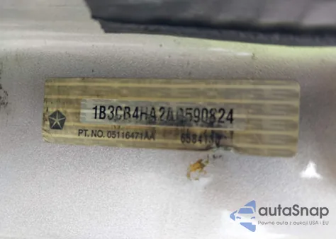 2010 Dodge Caliber Sxt из США, поврежденный, VIN 1B3CB4HA2AD590824